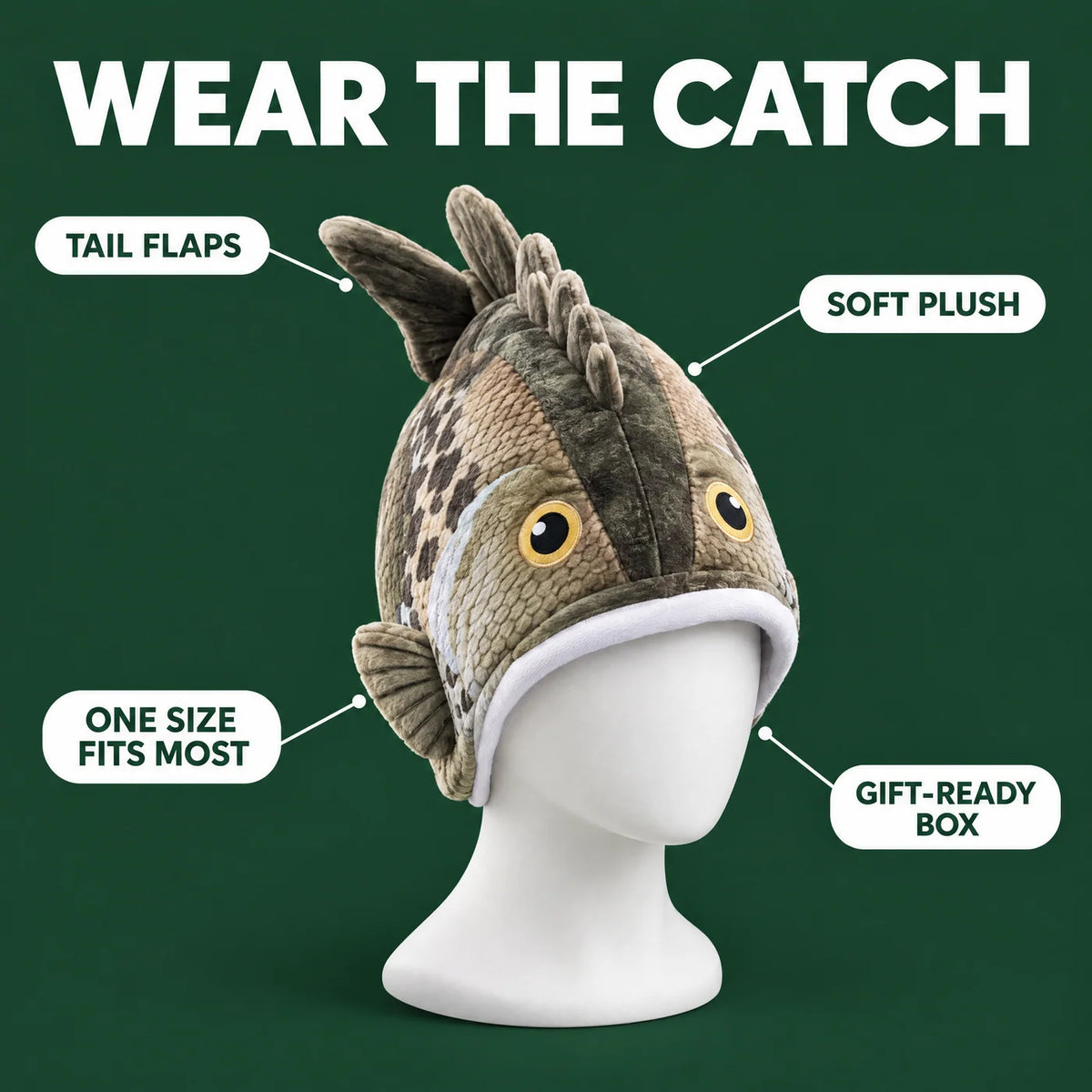 Bass Hat – The Flapping Fish Hat for Fishermen – Celestia